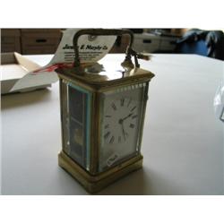 BRASS CLOCK W/KEY