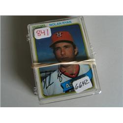 LOT, 1980 BASEBALL CARDS