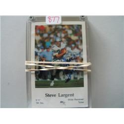 LOT, (2) AUTOGRAPHED STEVE LARGENT CARDS