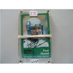 LOT, (2) PAUL SKANSI CARDS (AUTO)