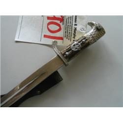 STAG HANDLET BAYONET W/WW II GERMAN STATE EMBLEM