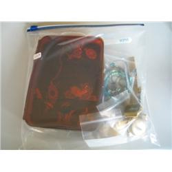 LOT, PENDANTS, WATCHES, MISC. JEWELRY, WWII DEFENSE STAMP BOOK & MISC. ITEMS