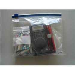 LOT, MISC. JEWELRY, BASEBALL CARDS & MICRONTA DIGITAL MULTIMETER W/CASE