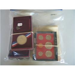 LOT, 1935 SILVER CERT., 1981 US PROOF SET, (2) 1984 L.A. OLYMPICS COINS, (3) 1981 SPOKANE CENTENNIAL