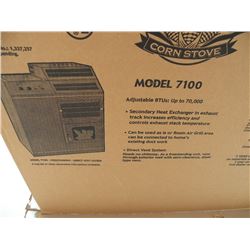 Amaizablaze Model 7100 corn stove-up to 70,000 BTU