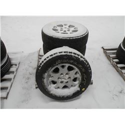 Qty 4 Bridgestone Duelerat P265/70R17 on alum Chev rims