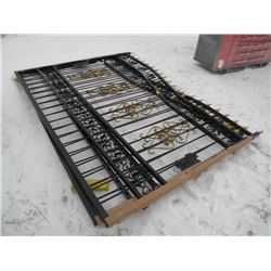 2 pc 20ft wrought iron gate -New