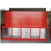 Image 2 : 10ft 20-drawer workbench w/pegboard back -New