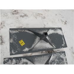 Receiver plate for skidloader -New