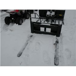 Heavy duty 48" walk-thru pallet forks