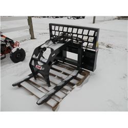 Heavy duty 48" pallet forks w/removable grapple attachment -New