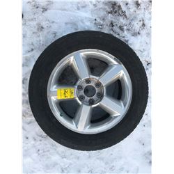 20" Rim with Tire, Rim is scratched