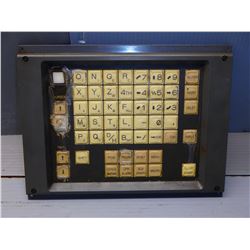 FANUC A02B-0098-C146/MAR KEYBOARD/ CONTROL PANEL