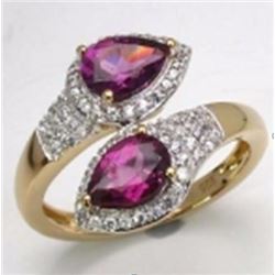 Sterling Silver Purple Garnet Ring