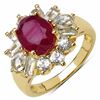 Image 1 : Sterling Silver Ruby Ring