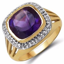 Sterling Silver African Amethyst Ring