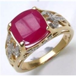 Sterling Silver Ruby Ring