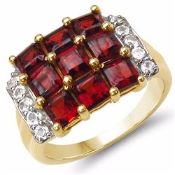 Sterling Silver Garnet Ring