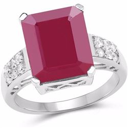 Sterling Silver Ruby Ring