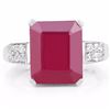 Image 3 : Sterling Silver Ruby Ring