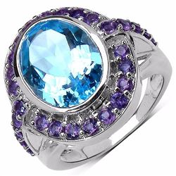 Sterling Silver Blue Topaz Ring