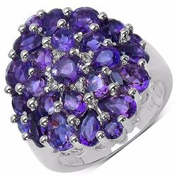 Sterling Silver African Amethyst Ring