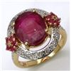 Image 1 : Sterling Silver Ruby Ring