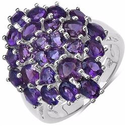 Sterling Silver African Amethyst Ring