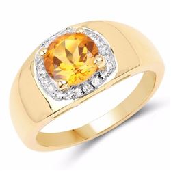 Sterling Silver Madeira Citrine Ring