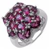 Image 1 : Sterling Silver Rhodolite Ring