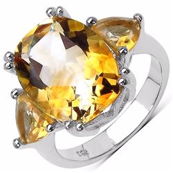 Sterling Silver Citrine Ring