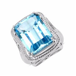 Sterling Silver Blue Topaz Ring