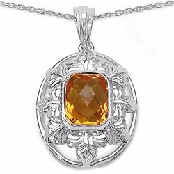 Sterling Silver Citrine Pendant