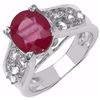 Image 1 : Sterling Silver Ruby Ring