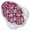 Image 1 : Sterling Silver Rhodolite Ring