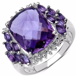 Sterling Silver African Amethyst Ring