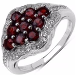 Sterling Silver Garnet Ring