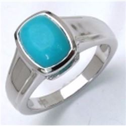 Sterling Silver Turquoise Cabochon Ring