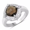 Image 1 : Sterling Silver Smoky Quartz Ring