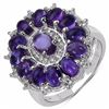 Image 1 : Sterling Silver African Amethyst Ring