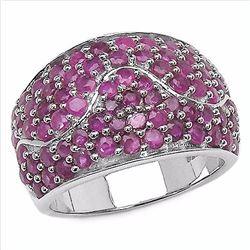 Sterling Silver Thai Ruby Ring