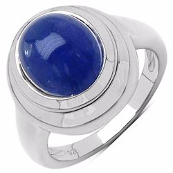 Sterling Silver Cabochon Tanzanite Ring