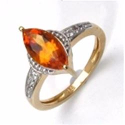 Sterling Silver Madeira Citrine Ring