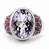 Image 2 : Sterling Silver Pink Amethyst Ring