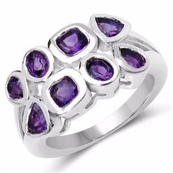 Sterling Silver African Amethyst Ring