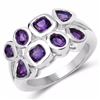 Image 1 : Sterling Silver African Amethyst Ring