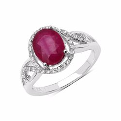 Sterling Silver Ruby Ring