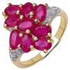 Image 1 : Sterling Silver Ruby Ring