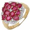 Image 1 : Sterling Silver Ruby Ring