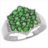 Image 1 : Sterling Silver Chrome-Diopside Ring